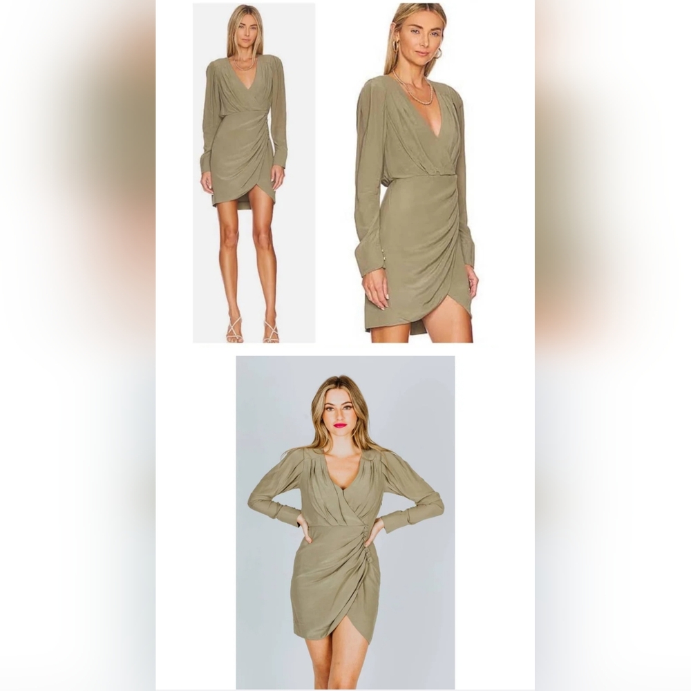Jonathan Simkhai Sage Long Sleeve Wrap Dress